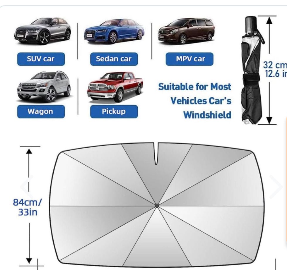 Quitasol  Plegable para auto con filtro UV