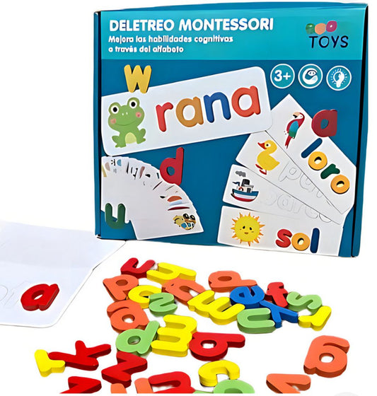 ✅Juego de palabras juguete montesori